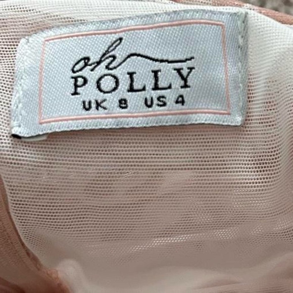 Oh Polly cheetah ruched pink bustier animal instincts mini dress size 4 - Picture 6 of 6